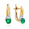Серьги из золота с изумрудами Серьги из золота с изумрудами