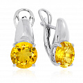 Купить серьги с цитрином в интернет-магазине ювелирных изделий Купить серьги с цитрином в интернет-магазине ювелирных изделий