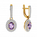 Купить серьги с аметистом Купить серьги с аметистом